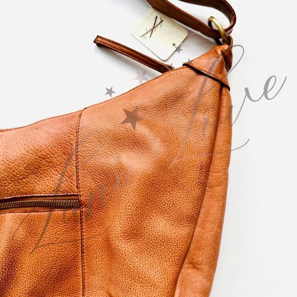 FREE PEOPLE West Side Studded Sling / Shoulder Bag In Cognac NWT - Picture 10 of 14